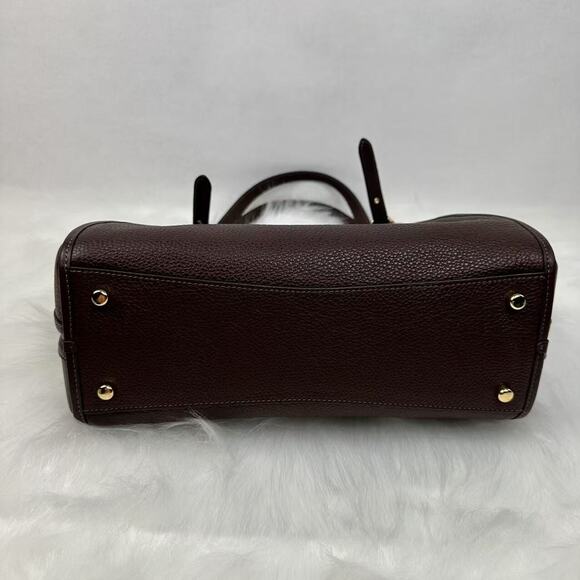 Coach Erin Shoulder Bag In pebble Leather In Gold/Maple CAQ86 NWT - Picture 12 of 12